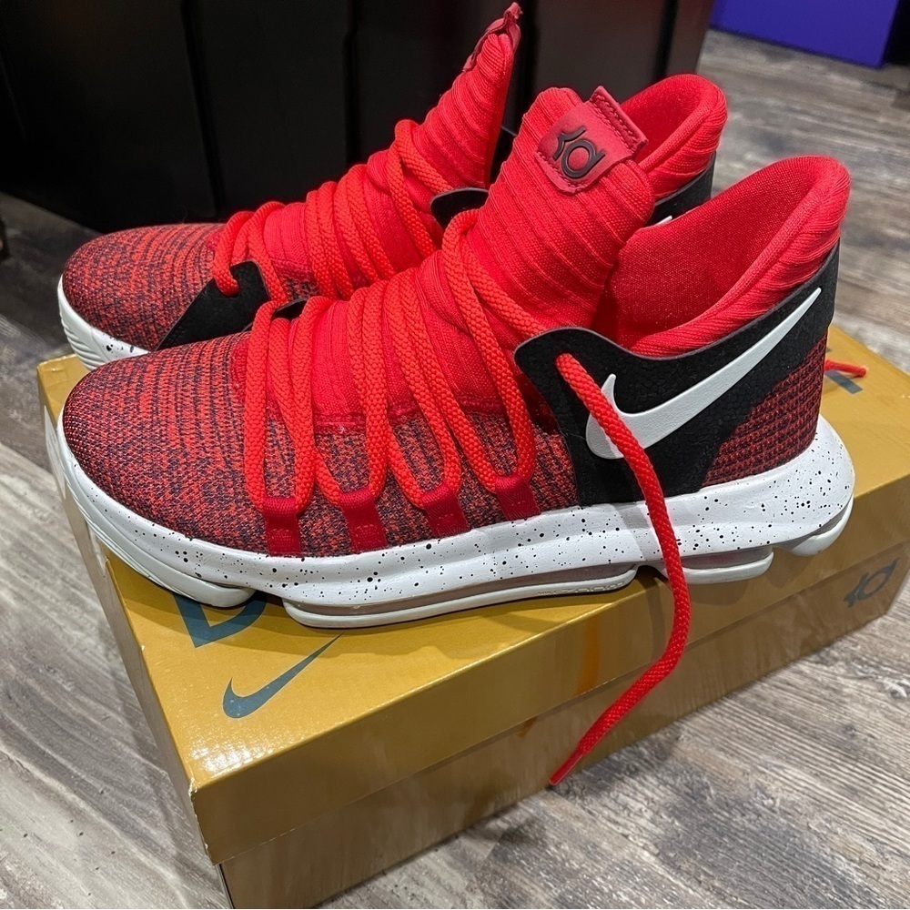 Nike Zoom KD10 KD 10 Red Velvet GS Size 6.5Y - Picture 3 of 13